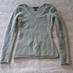 Marisa Christina Sage V-Neck Sweater